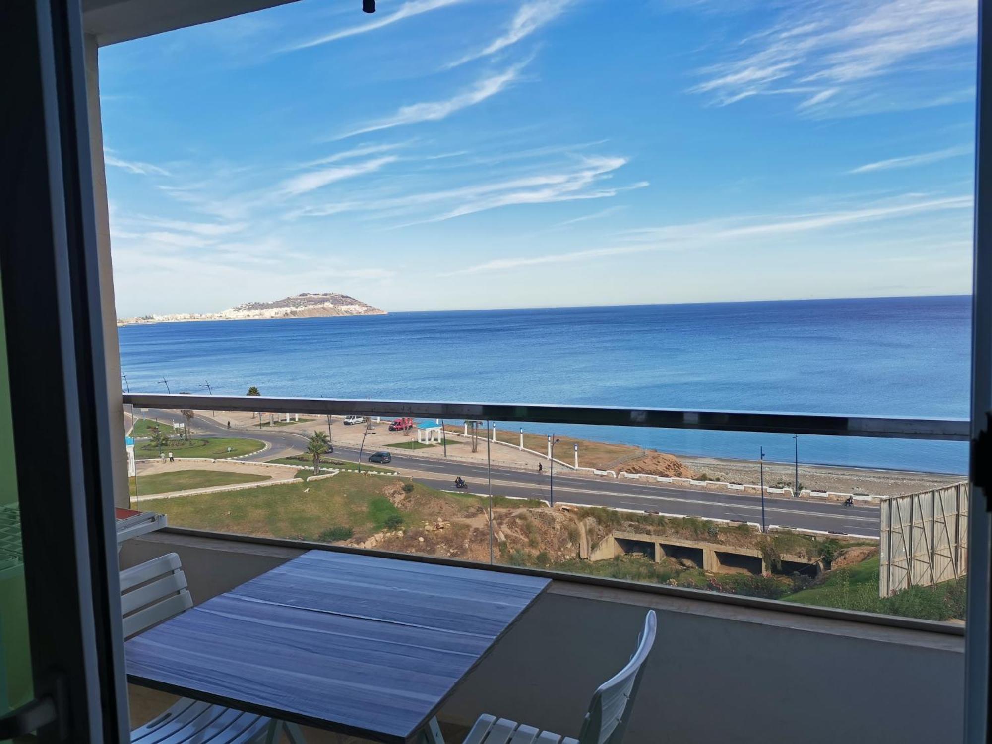 Appartf3 Vue Panoramique Sur Mer Residence Vista Del Mar Fnideq Exterior foto